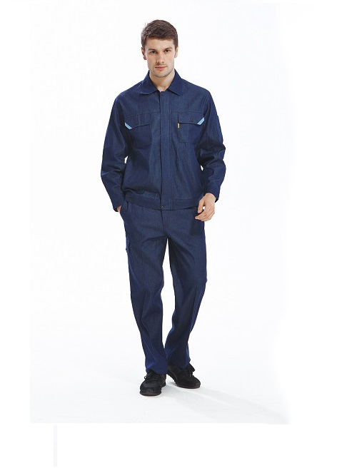 牛仔防靜電服春秋01款