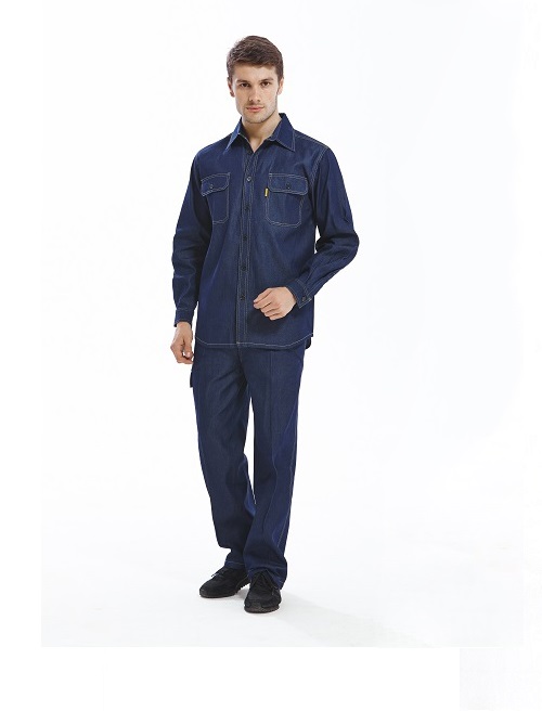 牛仔防靜電服02款